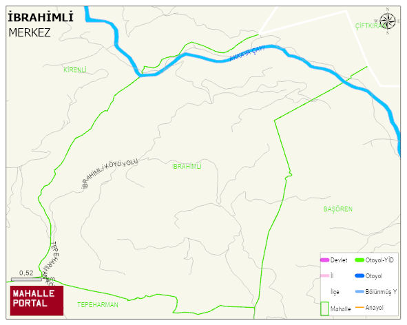 İBRAHİMLİ Köyü Haritası | Coğrafi Yapı ve Detaylı Haritası