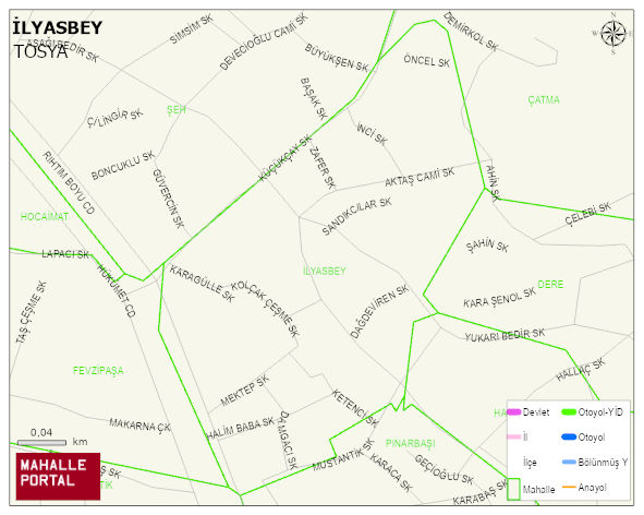 İLYASBEY Mahallesi Haritası | Sayısal Bölge Görünümü