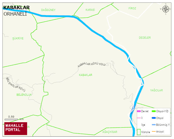 KABAKLAR Mahallesi Haritası | Detaylı Köy ve Mahalle Görünümü