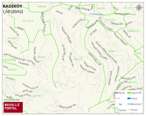 KADIKÖY Mahallesi Haritası | Detaylı Köy ve Mahalle Görünümü