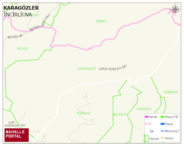 KARAGÖZLER Mahallesi Haritası | Güncel Mahalle ve Köy Haritası