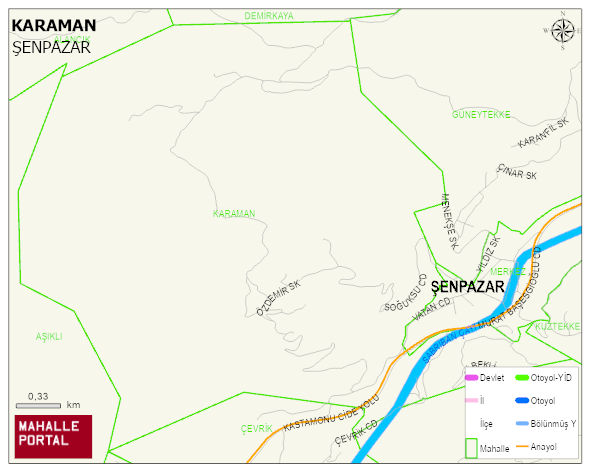 KARAMAN Mahallesi Haritası | Sayısal Bölge Görünümü