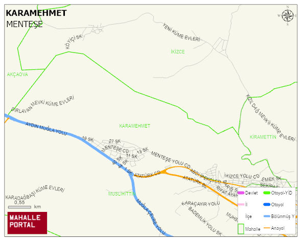 KARAMEHMET Mahallesi Haritası | Detaylı Köy ve Mahalle Görünümü