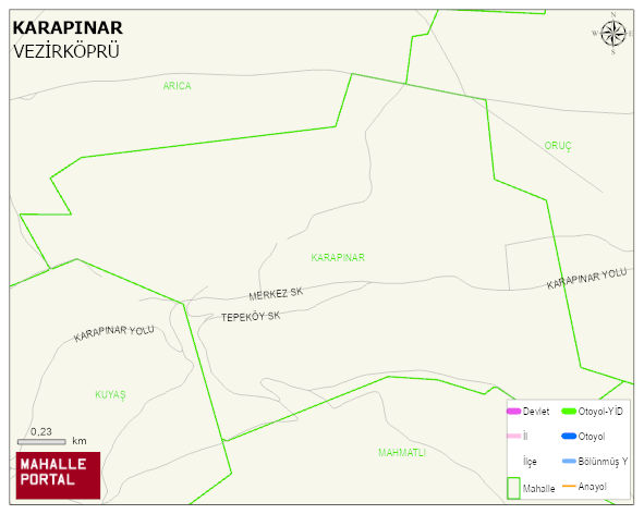 KARAPINAR Mahallesi Haritası | Detaylı Köy ve Mahalle Görünümü