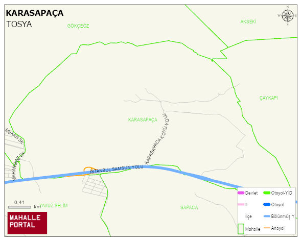KARASAPAÇA Köyü Haritası | Güncel Mahalle ve Köy Haritası