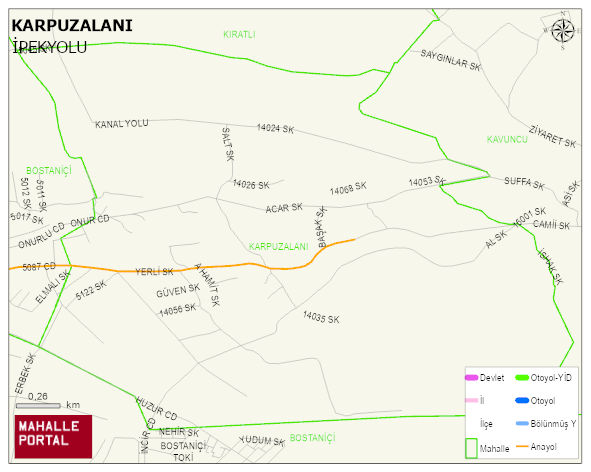 KARPUZALANI Mahallesi Haritası | Mahalle Sokak Haritası