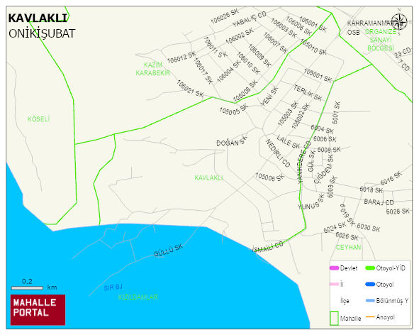 KAVLAKLI Mahallesi Haritası | Sayısal Bölge Görünümü