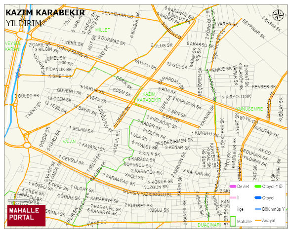 KAZIM KARABEKİR Mahallesi Haritası | Uydu Görüntüsü ve Harita Detayları