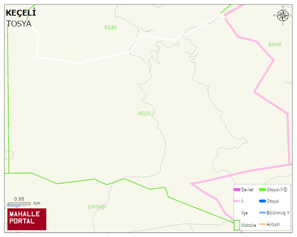 KEÇELİ Köyü Haritası | Mahalle Sokak Haritası
