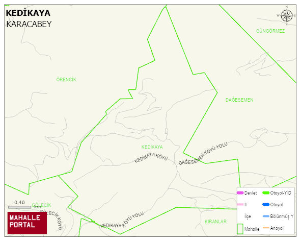 KEDİKAYA Mahallesi Haritası | İnteraktif Köy ve Mahalle Sınırları