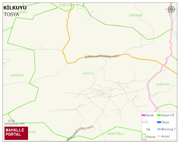 KİLKUYU Köyü Haritası | Sayısal Bölge Görünümü