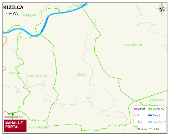 KIZILCA Köyü Haritası | Güncel Mahalle ve Köy Haritası