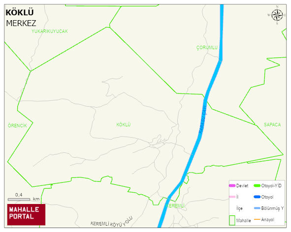 KÖKLÜ Köyü Haritası | Mahalle Sokak Haritası