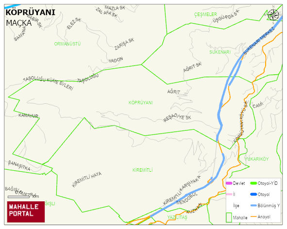 KÖPRÜYANI Mahallesi Haritası | Uydu Görüntüsü ve Harita Detayları