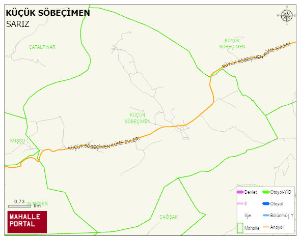 KÜÇÜK SÖBEÇİMEN Mahallesi Haritası | İnteraktif Köy ve Mahalle Sınırları