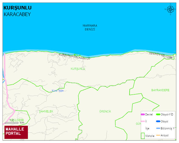 KURŞUNLU Mahallesi Haritası | Uydu Görüntüsü ve Harita Detayları