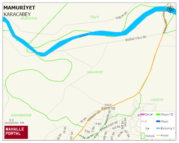 MAMURİYET Mahallesi Haritası | Coğrafi Yapı ve Detaylı Haritası