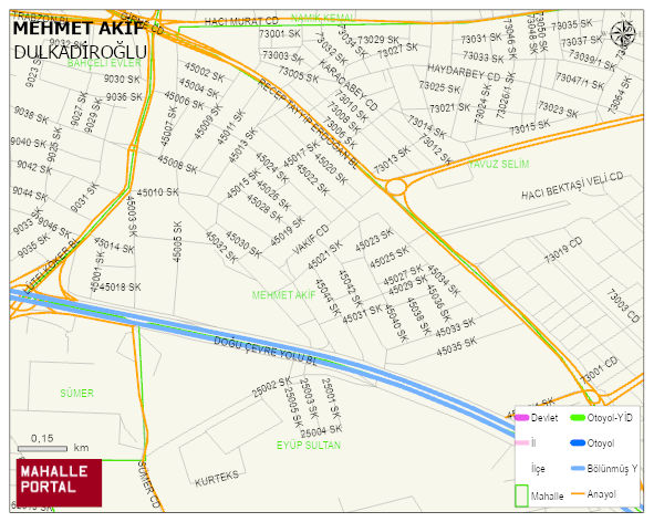 MEHMET AKİF Mahallesi Haritası | Güncel Mahalle ve Köy Haritası