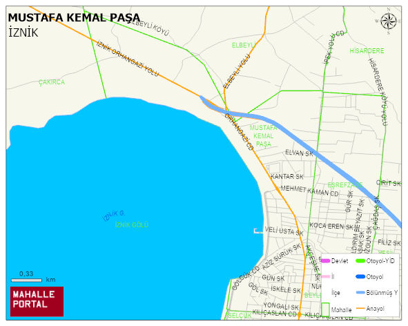 MUSTAFA KEMAL PAŞA Mahallesi Haritası | Güncel Mahalle ve Köy Haritası