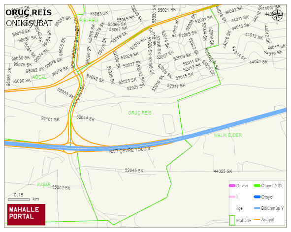 ORUÇ REİS Mahallesi Haritası | Uydu Görüntüsü ve Harita Detayları