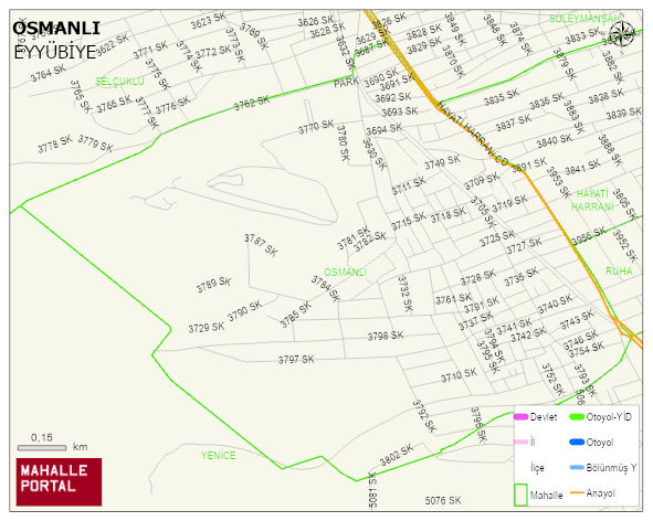 OSMANLI Mahallesi Haritası | Sayısal Bölge Görünümü