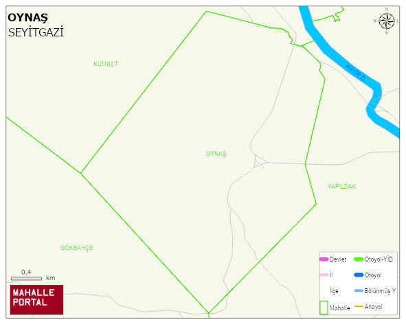 OYNAŞ Mahallesi Haritası | Dağlar, Ovalar ve Akarsu Bilgileri