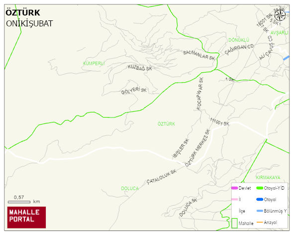 ÖZTÜRK Mahallesi Haritası | Detaylı Köy ve Mahalle Görünümü