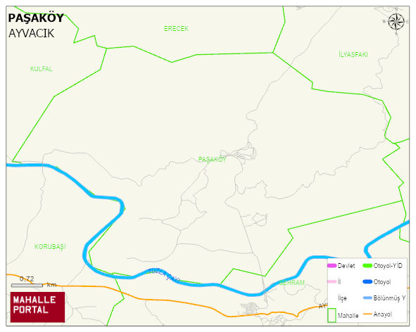 PAŞAKÖY Köyü Haritası | Dağlar, Ovalar ve Akarsu Bilgileri