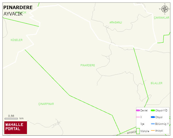 PINARDERE Köyü Haritası | Mahalle Sokak Haritası