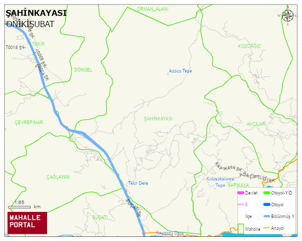 ŞAHİNKAYASI Mahallesi Haritası | Mahalle Sokak Haritası