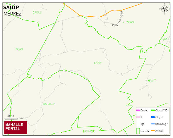 SAHİP Köyü Haritası | İnteraktif Köy ve Mahalle Sınırları