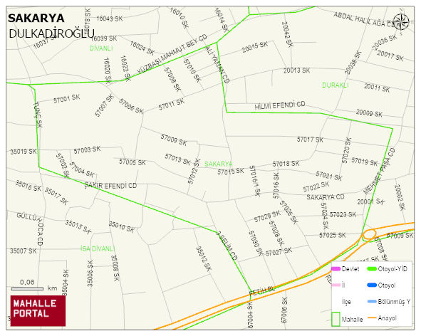 SAKARYA Mahallesi Haritası | Mahalle Sokak Haritası
