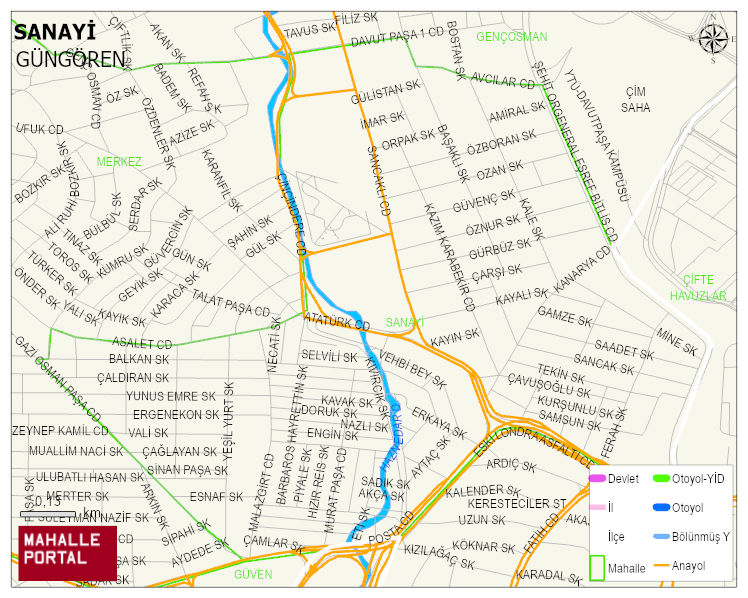 SANAYİ Mahallesi Haritası | Mahalle Sokak Haritası