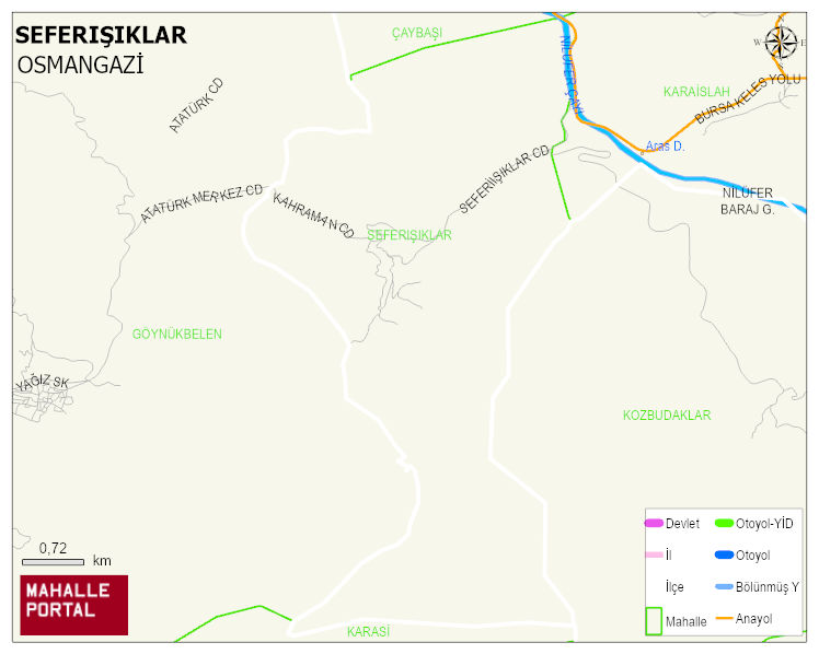 SEFERIŞIKLAR Mahallesi Haritası | İnteraktif Köy ve Mahalle Sınırları