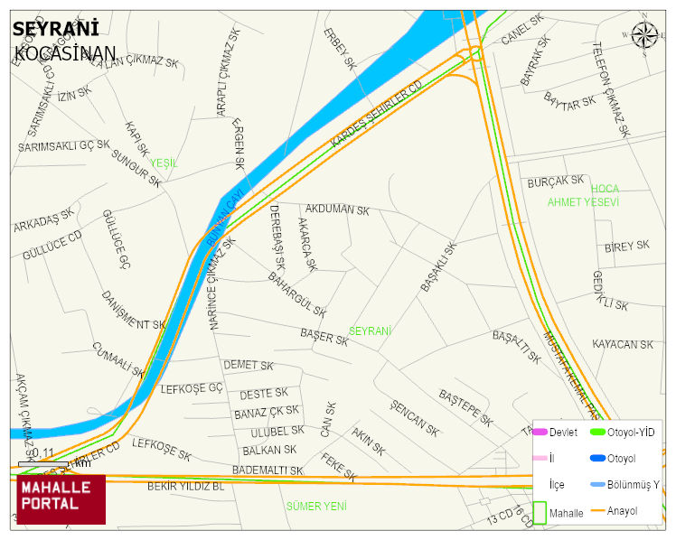 SEYRANİ Mahallesi Haritası | Mahalle Sokak Haritası