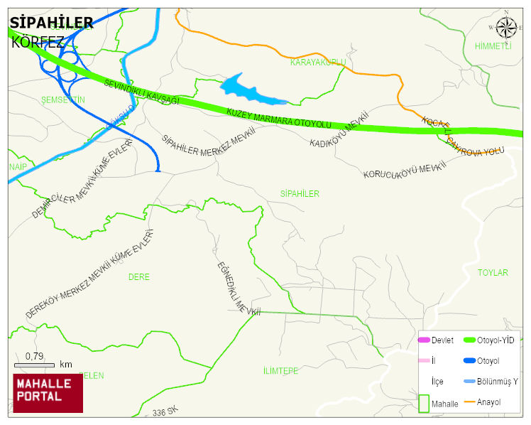 SİPAHİLER Mahallesi Haritası | İnteraktif Köy ve Mahalle Sınırları