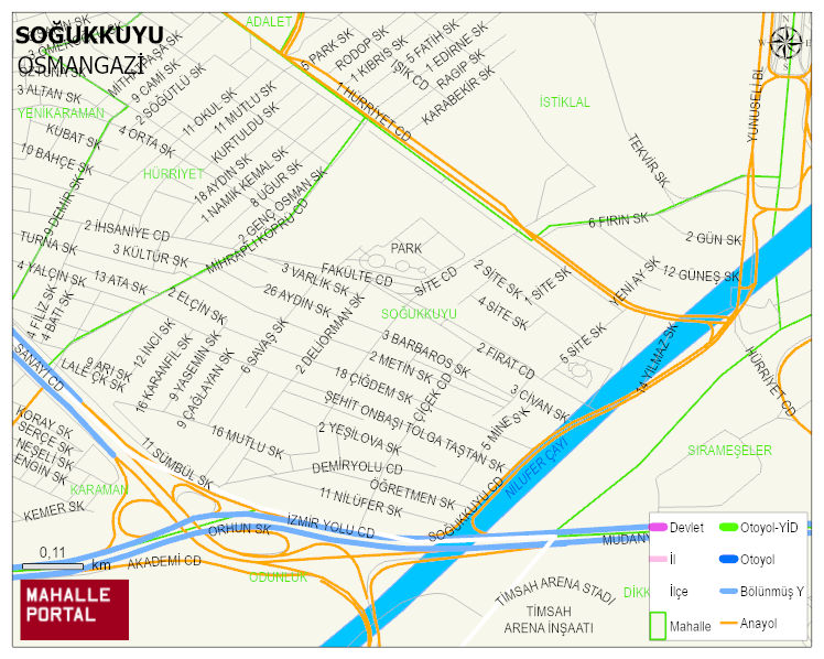 SOĞUKKUYU Mahallesi Haritası | İnteraktif Köy ve Mahalle Sınırları