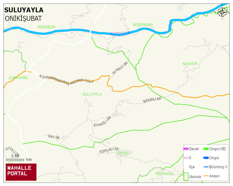 SULUYAYLA Mahallesi Haritası | Mahalle Sokak Haritası