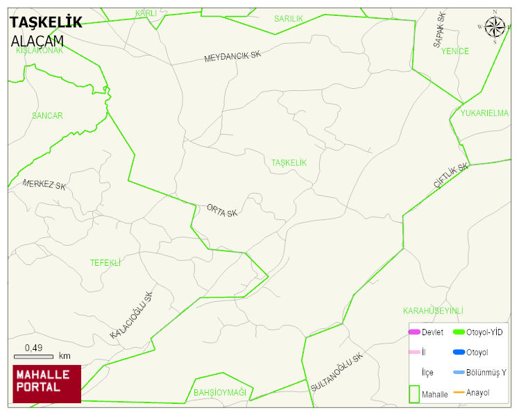 TAŞKELİK Mahallesi Haritası | Sayısal Bölge Görünümü