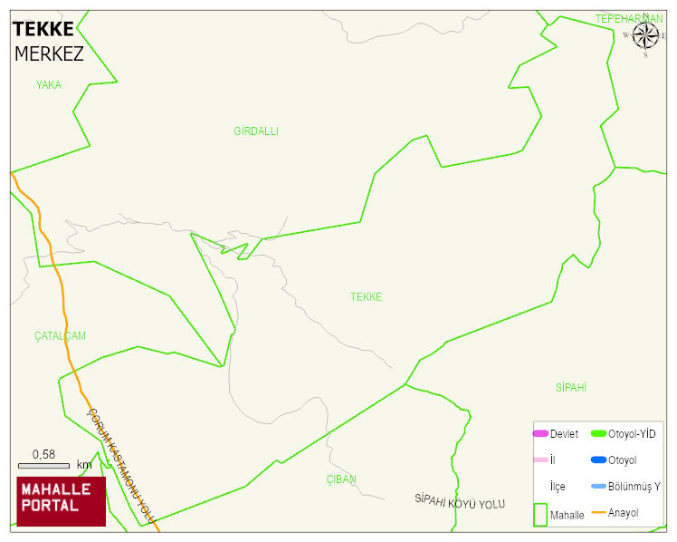 TEKKE Köyü Haritası | Sayısal Bölge Görünümü