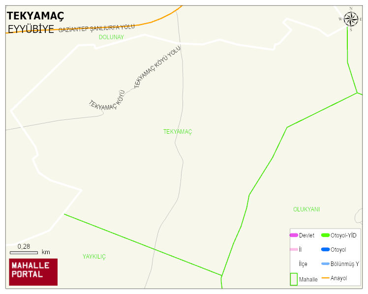 TEKYAMAÇ Mahallesi Haritası | Güncel Mahalle ve Köy Haritası