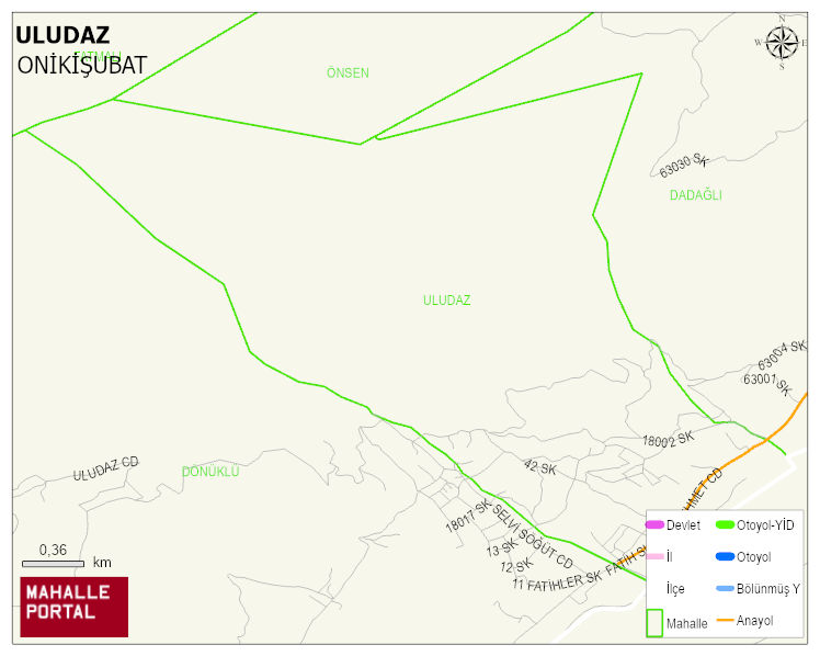 DÖNÜKLÜ Mahallesi Haritası | Coğrafi Yapı ve Detaylı Haritası