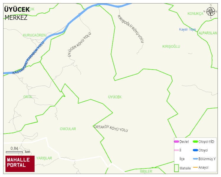 ÜYÜCEK Köyü Haritası | Güncel Mahalle ve Köy Haritası