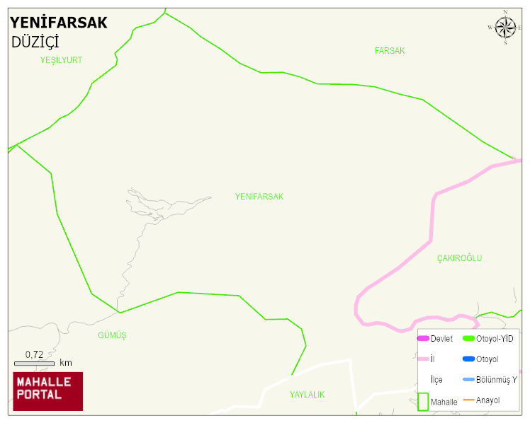 YENİFARSAK Köyü Haritası | Detaylı Köy ve Mahalle Görünümü