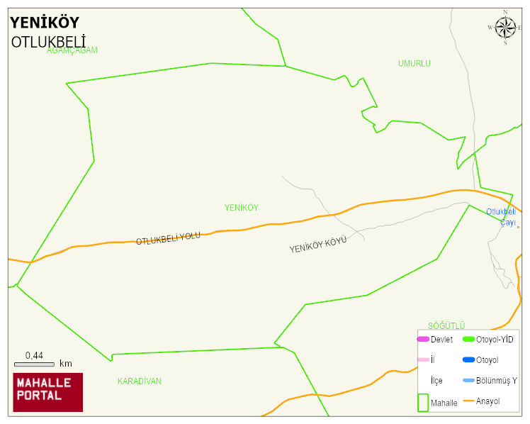 YENİKÖY Köyü Haritası | Coğrafi Yapı ve Detaylı Haritası