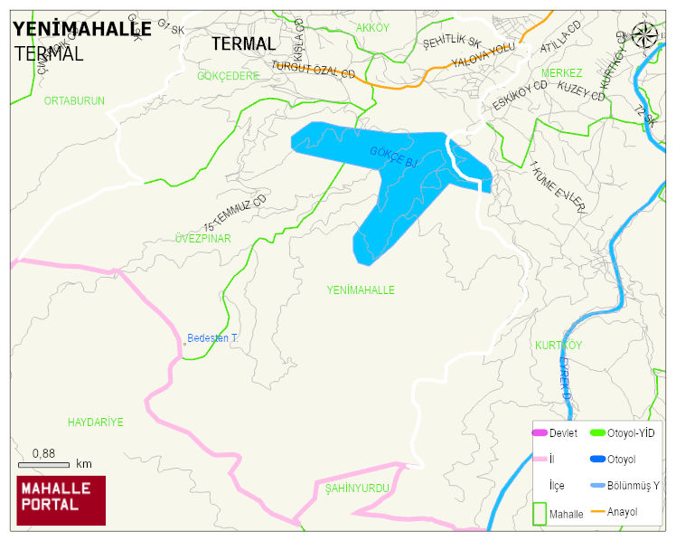 YENİMAHALLE Köyü Haritası | İnteraktif Köy ve Mahalle Sınırları