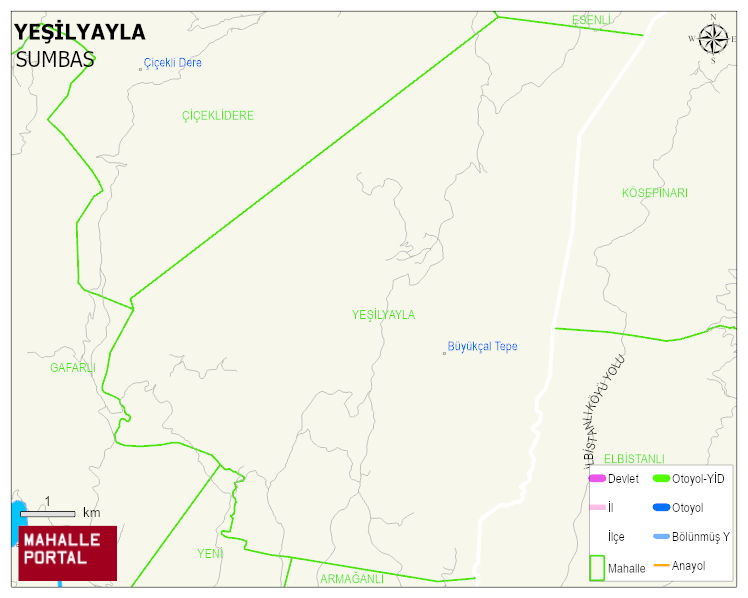 YEŞİLYAYLA Köyü Haritası | Uydu Görüntüsü ve Harita Detayları