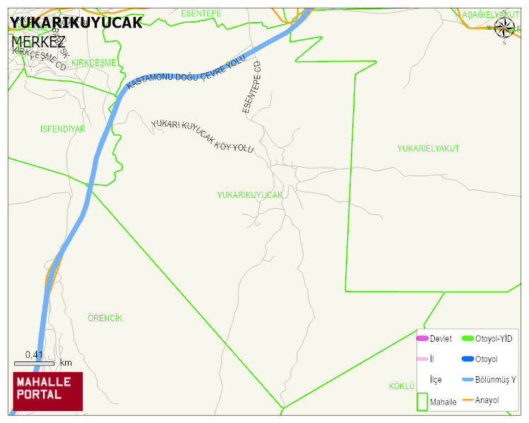 YUKARIKUYUCAK Köyü Haritası | Detaylı Köy ve Mahalle Görünümü